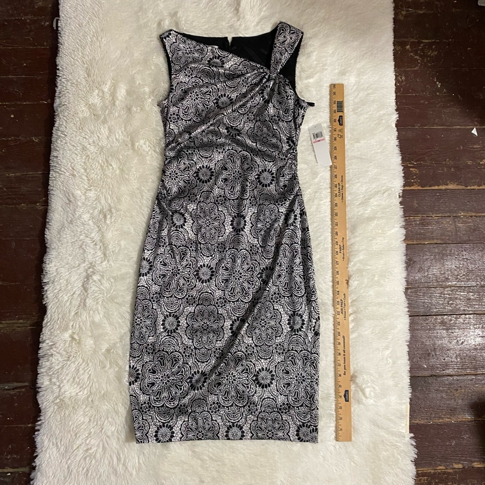 New Maggy London dress black white size 10 ladies
